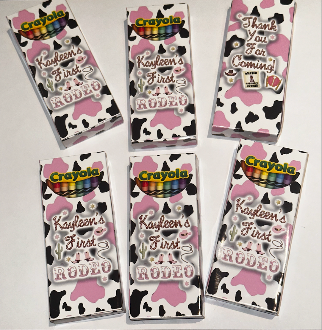 My First Rodeo Coloring Book Cowgirl Birthday