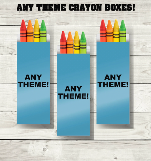 Custom Crayon boxes