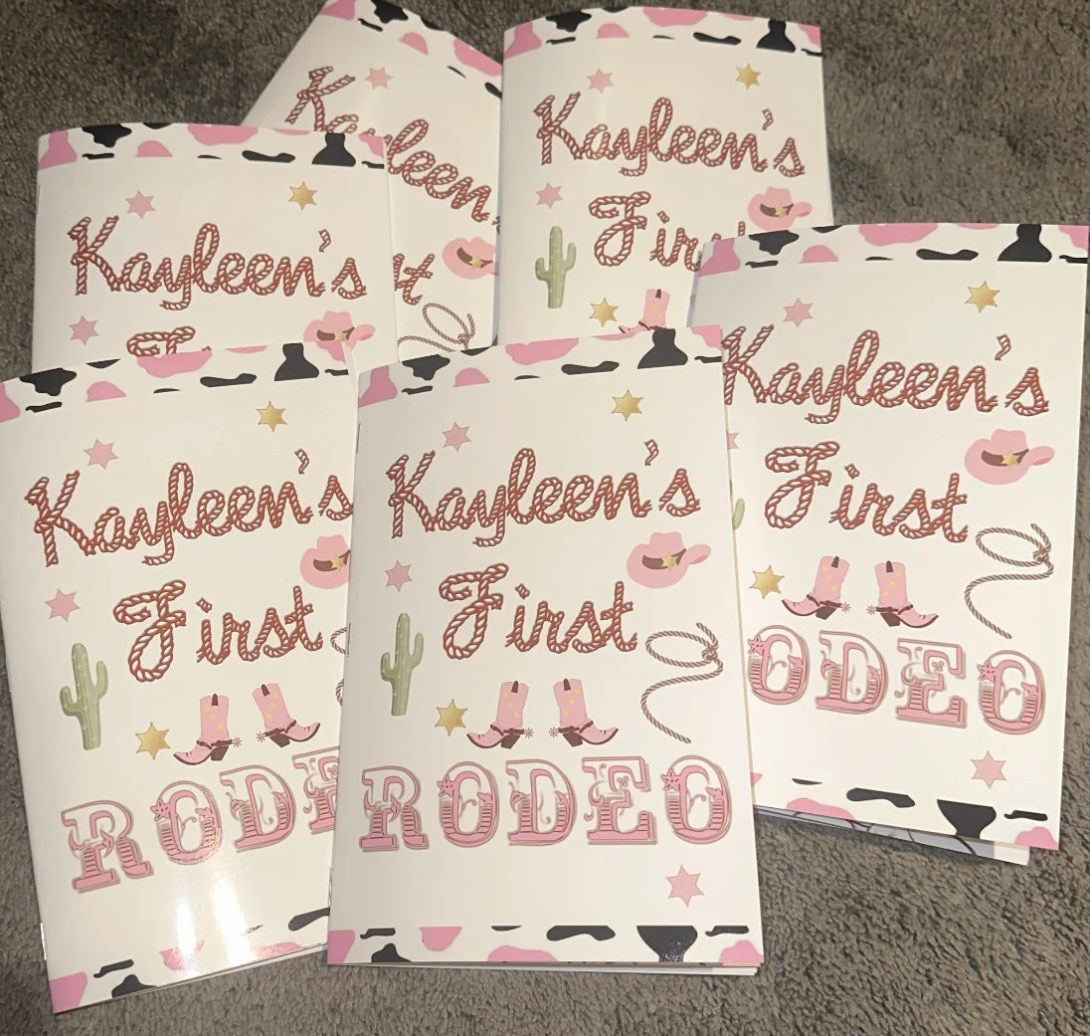 My First Rodeo Coloring Book Cowgirl Birthday