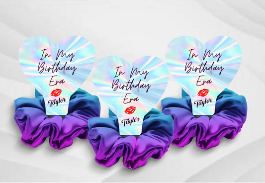 In My Birthday Era Party Favors, Hair Scrunchie Favors, Pastel Eras Party Favors, Taylor Birthday Party Goodie Bag Fillers for Girls