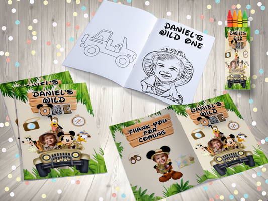 Mickey Safari coloring books
